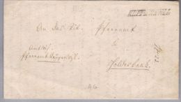 Heimat AG RUPPERSWIL 1855-11-01 Amtlich Brief Nach Holderbank - 1843-1852 Kantonalmarken Und Bundesmarken