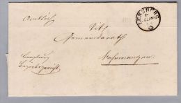 Heimat AG LENZBURG 1860-07-18 1-K-Stempel Auf  Brief Nach Fahrwangen - Briefe U. Dokumente