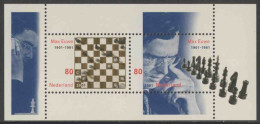 Nederland Netherlands Pays Bas 2001 B 68 - Mi 1872 /3 ** Chess Board + Max Euwe (1901-1981) Chess Player /Schach - Neufs