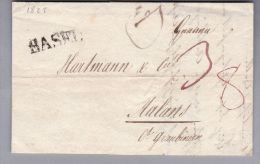 Heimat BS BASEL 1825-06-10 Brief Nach Malans - ...-1845 Precursores