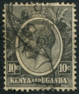 Pays : 260 (Kenya & Ouganda : Colonie Britannique)  Yvert Et Tellier N° :   3 A (o) ; SG : EA 80 - Kenya & Oeganda