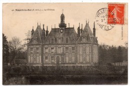 CP, 28, NOGENT-le-ROI, Le Château, Voyagé En 1910 - Nogent Le Roi