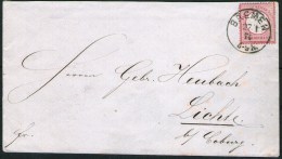 Brief Bremen 27.1.1874 Mit 1 Groschen Rot DR Nr. 19 über Wallendorf Nach Lichte Bei Coburg - Pracht - Briefe U. Dokumente