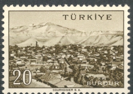 Turkey  1958   Landscapes - Burdur   20k   MNH    Scott#1327 - Unused Stamps