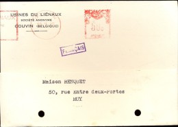 Briefkaart Carte Lettre - Pub Reclame Usines Du Liénaux - Couvin - 18 / 5 / 1945 - Postcards 1934-1951