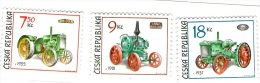 Czech Republic - Historic Tractors, Set Of 3 Stamps, MNH - Neufs