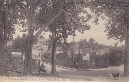 ATHIS MONS - Place De La Gare . Vue Sur Le Coteau - Athis Mons