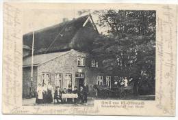 Gruß Aus Klein Offenseth Sparrieshoop Schenkwirtschaft Von Meyer Belebt Pferde Kutsche  22.9.1914 Gelaufen Feldpost - Pinneberg