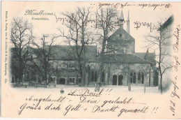 Maulbronn Klosterkirche Belebt 31.8.1899 Gelaufen - Pforzheim