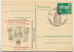 Wappen Teterow-Jarmen-Anklam-Demmin-Pasewalk DDR P79-15a-82 C187-a Postkarte Zudruck  Sost. 1982 - Covers