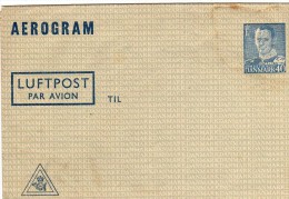 Danemark: Entier Aérogramme Neuf - Postal Stationery