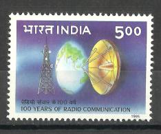 INDIA, 1995, Radio Communicatios - Centenary,  Radio, MNH, (**) - Ongebruikt