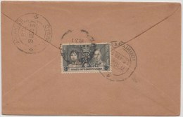 Malaya Cover, Royal Wedding, Sent To Karaikudi India, 2 Pictures - Malaya (British Military Administration)