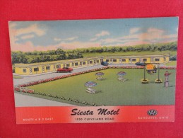 Sandusky Ohio  Siesta Motel - Not Mailed      Ref 1190 - Other & Unclassified