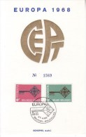 Carte Maximum  1452-53 Brussel - 1961-1970