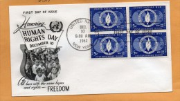 United Nations New York 1952 FDC - FDC