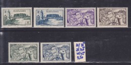 FEZZAN N° 36/37**; 38/40**; 41/42*  TERRITOIRE MILITAIRE - Unused Stamps
