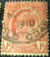 Gold Coast 1908 King Edward VII 1d - Used - Goudkust (...-1957)
