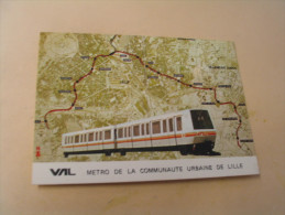 VAL....METRO DE LA COMMUNAUTE URBAINE DE LILLE... - Subway