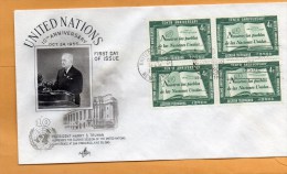 United Nations New York 1955 FDC - FDC