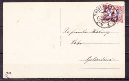 1-1-1924 Opdruk 2 Ct / 1 Ct Cijfer NVPH 114 Als Enkelfrankering Op Nieuwjaarskaart - Covers & Documents