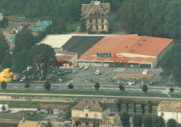 25 - ISLE SUR LE DOUBS / VUE AERIENNE DU SUPERMARCHE SUPER U ET DE LA GARE - Isle Sur Le Doubs