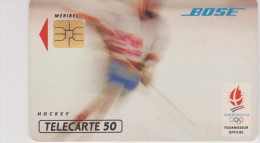 TELECARTE : JEUX OLYMPIQUES D'ALBERTVILLE 1992  MERIBEL  HOCKEY - Olympische Spelen