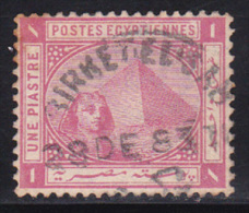 Egypt 1879 - 1902 ( De La Rue - 1 Pi ) - Used - 1866-1914 Khedivate Of Egypt