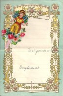 Superbe Lettre Gaufrée Avec Decoupi à Système - Enfant - 1942 - Kinder