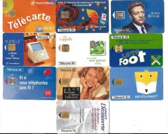 1 TL - 10 CARTES A PUCES  - FRANCE 50 U - LOT 1 - Lots - Collections