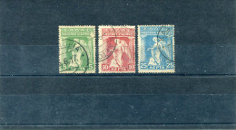1917-Greece- "Provisional Government" 5l.+10l.+25l. Stamps Used/usH With "Kastoria" Type XIV Postmarks (25l. Watermark) - Oblitérés
