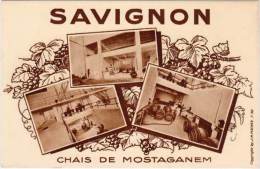 Cpa Pub : Savignon, Chais De Mostaganem (Algérie) - Publicité