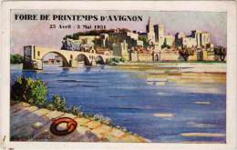Cpa Pub : Foire De Printemps D'Avignon, 1931(pont Saint-Bénézet) - Advertising