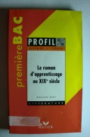 Livre Hatier - Le Roman D'apprentissage Au XIX Siècle - Premiere Bac, Profil Histoire Littéraire - Mariane Bury - 18 Años Y Más