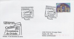 SPAIN. POSTMARK 125th ANNIV. KITCHEN RANGE. OVIEDO 2013 - Frankeermachines (EMA)