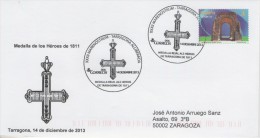 SPAIN. POSTMARK MEDAL OF THE HEROES OF 1811. TARRAGONA 2013 - Frankeermachines (EMA)