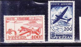 FEZZAN N° PA 4**/5* CHARNIÈRE ET SANS CHARNIERE - Unused Stamps