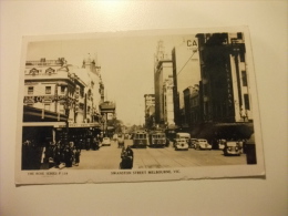 Swanston Street Melbourne Vic. The Rose Series P 119 Tram Auto Car Movimentata Australia - Melbourne