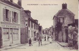 95 VALMONDOIS - (animé, Vélo) La Grande Rue Du Centre - Frémont à Beaumont - D5 205 - Valmondois