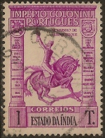 Portuguese India - 1938 Império Colonial 1 Tanga Used Stamp - India Portuguesa