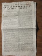 "La Quotidienne " Journal Royaliste No 105 Jeudi 15 Avril 1819 Le Cachet Rouge Atteste Que C'est Bien Un Original - 1800 - 1849