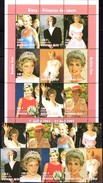 Diana 1997 Obervolta 1488/6+Kleinbogen ** 36€ Porträt Lady Di Princess Of Wales Bloc M/s Sheetlet Bf Burkina Faso - Burkina Faso (1984-...)