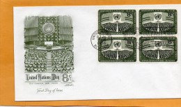 United Nations New York 1956 FDC - FDC