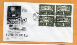 United Nations New York 1956 FDC - FDC