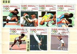 1989 Guine- Bissau   Olympic Games – Barcelona  7v.-used (O) - Zomer 1992: Barcelona