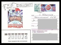 Polar Philately 1979 USSR Postal Stationary Cover With Original Stamp Gone Post "R" REGISTERED - Expéditions Arctiques