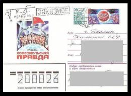 Polar Philately 1979 USSR Postal Stationary Cover With Original Stamp Gone Post "R" REGISTERED - Expediciones árticas