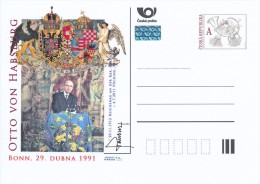 Czech Rep. / Postal Stat. (Pre2011/32) Otto Von Habsburg (1912-2011), Bonn - 29th In April 1991 - Covers