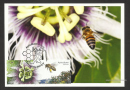 Portugal Madère Apiculture Abeille Abeilles Miel Carte Maximum 2013 Madeira Beekeeping Bee Bees Honey Maxicard - Maximumkaarten