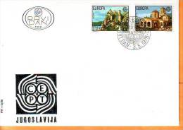 Yugoslavia 1978 Y FDC Europa Cept Architectural Monuments Mi No 1725-26 Postmark Beograd 03.05.1978. - FDC